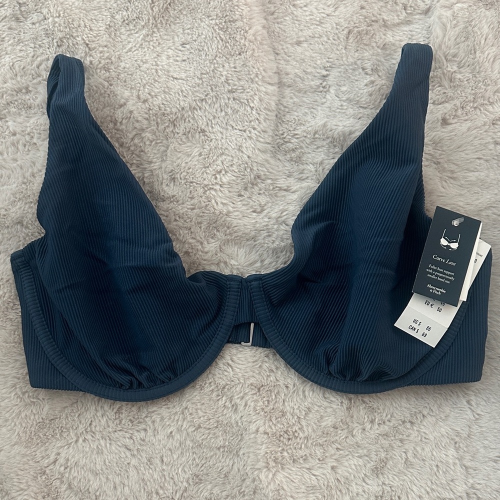 Abercrombie & Fitch Navy Ribbed Bikini Set - Picture 5 of 9